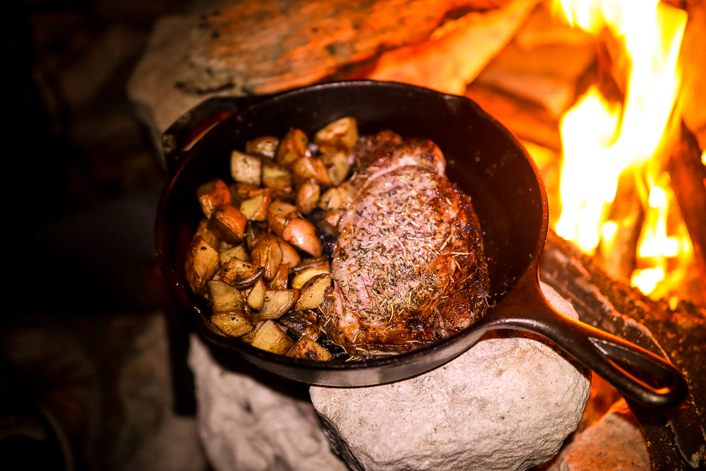 Campfire Recipes: Skillet Steak & Potatoes - Jennie Tai Jennie Tai